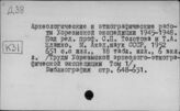 Д38 Археологические экспедиции. Организация экспедиций, литература о них