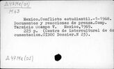 Д47Ме Молодежь. Проблемы молодежного движения в Мексике