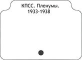 КПСС. Пленумы. 1933-1938