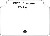 КПСС. Пленумы. 1978-...