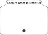 Lecture notes in statistics