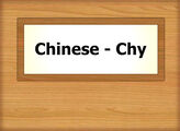 Chinese - Chy
