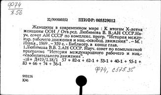 Ф74 Движение и организации женщин