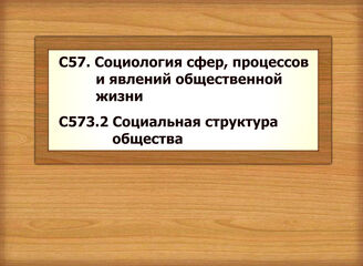 С57. Социология сфер, процессов и явлений общественной жизни С573.2 Социальная структура общества