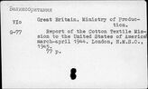 Great Britain. Ministry of Production