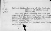 United States. Bureau of the budget