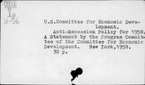 United States. Committee for economic development