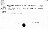 Народное хозяйство. Отдельные республики и местности СССР. Калужская область