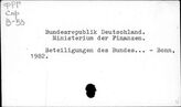 Bundesrepublik Deutschland. Ministerium…
