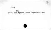 FAO (Food and Agriculture organization)