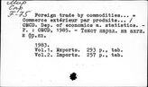 Foreign trade by commodities