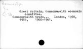 G.B. Commonwealth economic committee