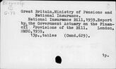 G.B. Ministry of  Pensions