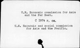UN. Economic commission for Asia and the Far East