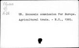 UN. Economic commission for Europe