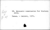 UN. Economic commission for Western Asia