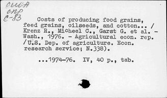 США. Доходы и расходы в сельском хозяйстве