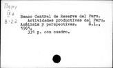Перу. Финансы. Банки