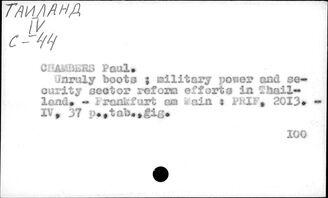 Таиланд. Военные вопросы