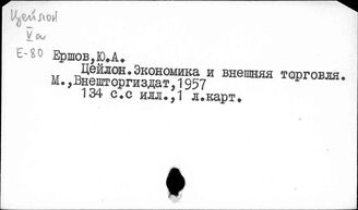 Шри-Ланка. Торговля