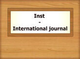 Inst – International journal