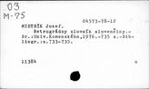 Славянские языки. Словенский язык