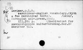 Вершикский (буришский) язык