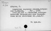 Закавказье. Армения. Фольклор