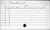 Gandhi Mohandas Karamchand