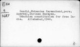 Gandhi Mohandas Karamchand, pers.