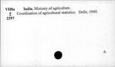 India. Ministry of agriculture