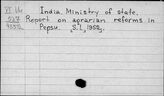 India. Ministry of state