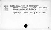 India. Ministry of transport