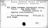 India. National council of applied economic research