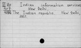 Indian information