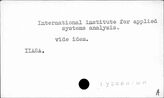 International institute …