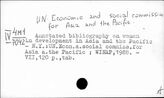 UN. Economic and social commission …