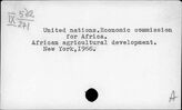 UN. Economic commission for Africa