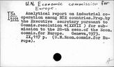 UN. Economic commission for Europe