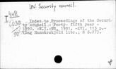 UN. Security council