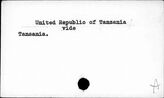 United Republic of Tanzania
