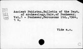 Пакистан. Вспомогательные исторические дисциплины
