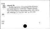 Пакистан. Жизненный уровень трудящихся